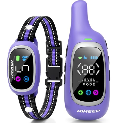 2-in-1 Dog Shock Collar and Bark Collar for Dogs – 3300FT Dog Training Collar with Remote, IP67 Waterproof e Collar with Anti-Bark/Beep/Vibration/Shock Modes for Small Medium Large Dog(8-120Lbs)