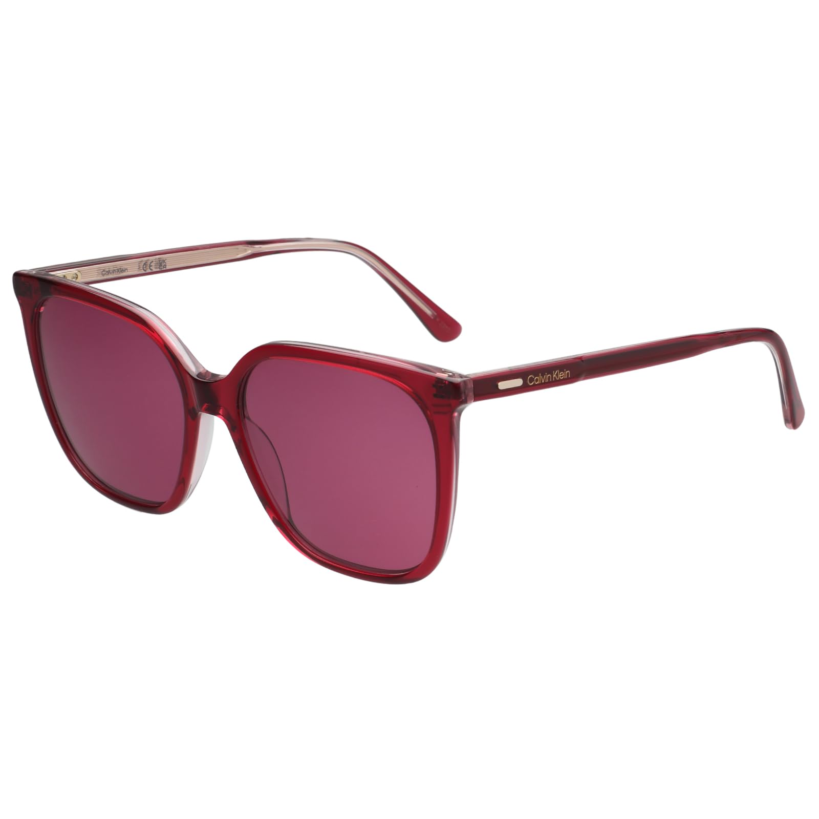 calvin klein |Red Full Frame Cat-eye Sunglasses|100% UV Protected (Uv 400) Red Lens|Women's|Medium|Ck 24509 613 56 S-picture-42