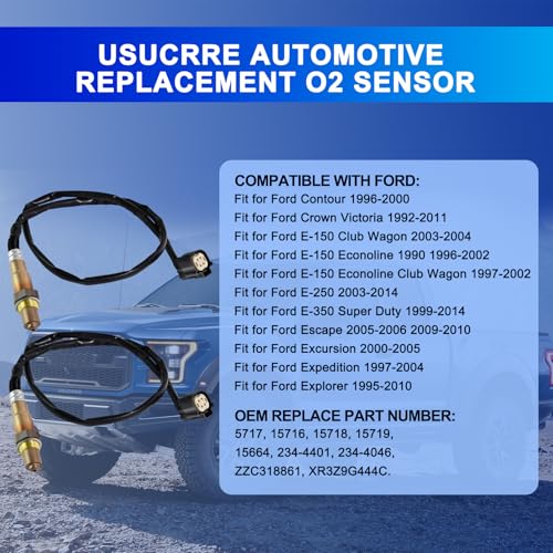2Pcs Sensor de Oxígeno O2 para Ford Focus y Fusion miniatura 2