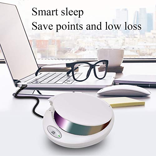 External DVD Drive USB 3.0, Dainty Portable CD DVD +/-RW Drive Slim DVD/CD ROM Rewriter Burner Writer, High Speed Data Transfer for Laptop/MacBook/Desktop/MacOS/Windows10/8/7/XP (White silver) (white)