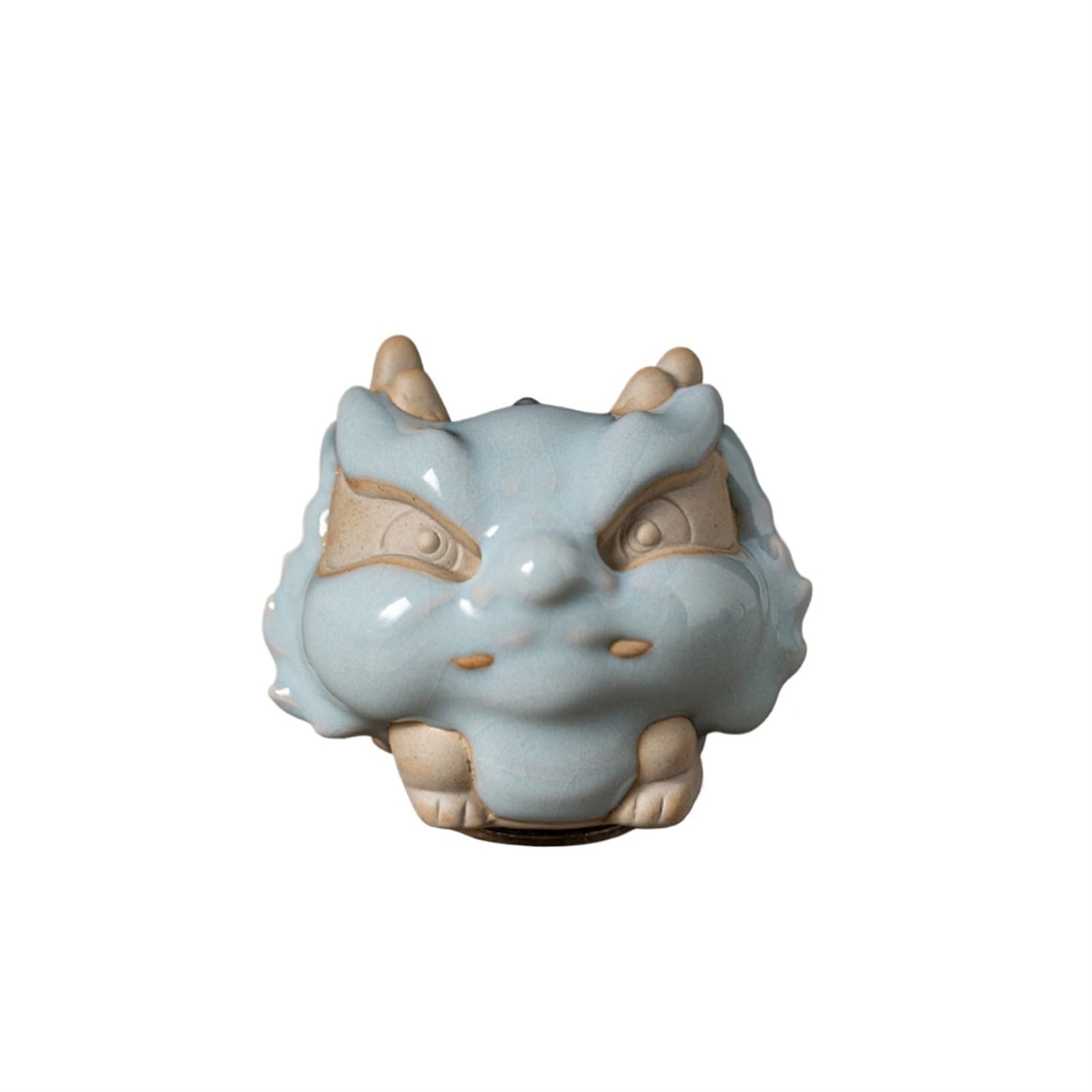 Figurka Boskiej Bestii Ceramiczna Herbata Zwierzę Biurko Ozdoba, Prezenty Dekoracji Stołu Herbaciarni(A)