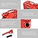 Goplus 20 Liter (5 Gallon) Jerry Fuel Can with Flexible Spout, Portable Jerry Cans Fuel Tank Steel Fuel Can, Fuels Gasoline Cars, Trucks, Equipment(Red)