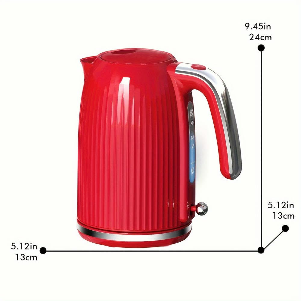 Bollitore Elettrico ZBDZSW - Bollitura Rapida Protezione Contro l'ebollizione a Secco Facile da Pulire con Ampia Apertura Manico Resistente al Calore Base Girevole a 360°