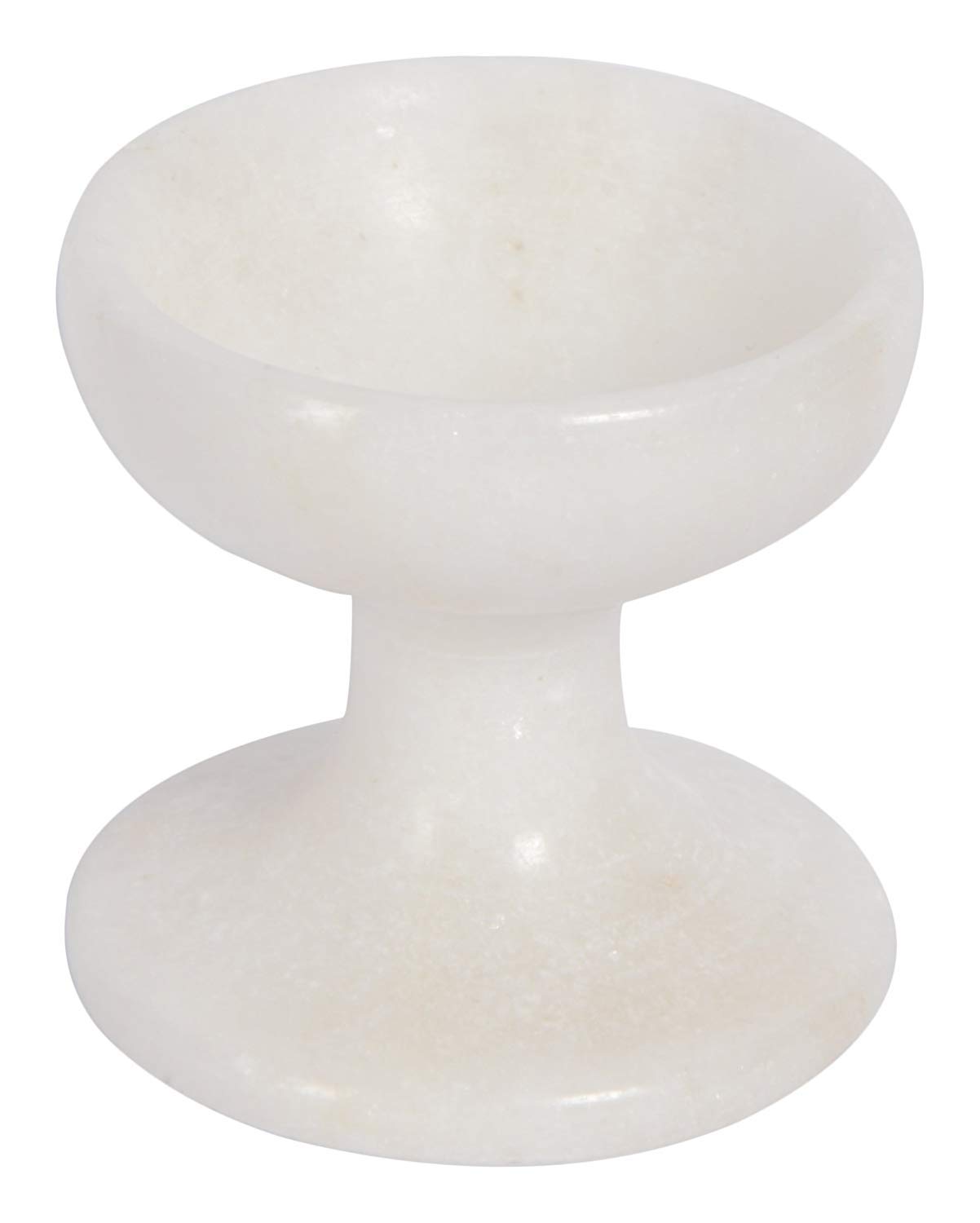NikkisPride Marble Natural Handcarved Oil Lamp (White_1.9 Inch X 1.9 Inch X 1.9 Inch) 1