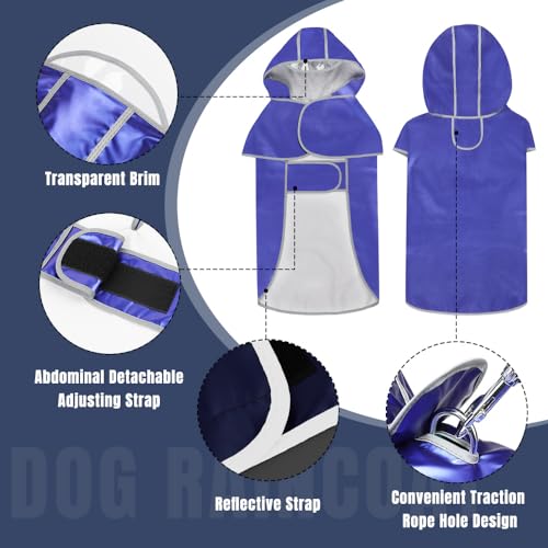Waterproof-Dog-Raincoat-Reflective-Dog-Rain-Jacket-Lightweight-Dog-Poncho-with-Transparent-Brim-Hood-Harness-Hole-Pet-Rainwear-Dog-Slicker-for-Dog-Walking-Medium-Blue - Cucciolini Doodles   Waterproof-Dog-Raincoat-Reflective-Dog-Rain-Jacket-Lightweight-Dog-Poncho-with-Transparent-Brim-Hood-Harness-Hole-Pet-Rainwear-Dog-Slicker-for-Dog-Walking-Medium-Blue
