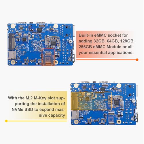 Image of Generic Orange Pi 5 Max 8GB LPDDR5 Rockchip RK3588 8-Core 64-Bit Single Board Computer with eMMC Socket, Wi-Fi 6E /Bluetooth 5.3 /BLE, Development Board Run Linux /Ubuntu /Debian /Android(5 Max 8GB)