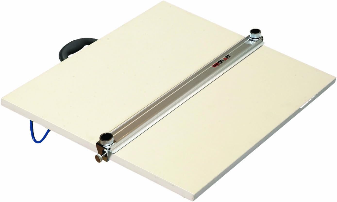 Martin UniversalDesign Pro-Draft Parallel Straightedge Board, Metal, White, Medium