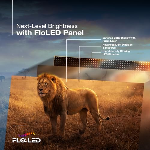 Image of SANSUI 165cm (65) 4K QLED Google TV with Dolby Vision, HDR10+, Dolby Atmos Sound with Tweeters, HSR 120Hz, MEMC, 30W Surround Sound, FloLED Panel JSW65UG23Q (Black)