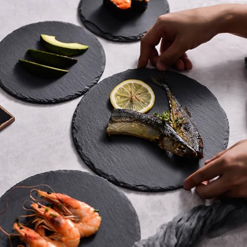 Plato redondo natural para sushi 22.5 cm KALLORY miniatura 3