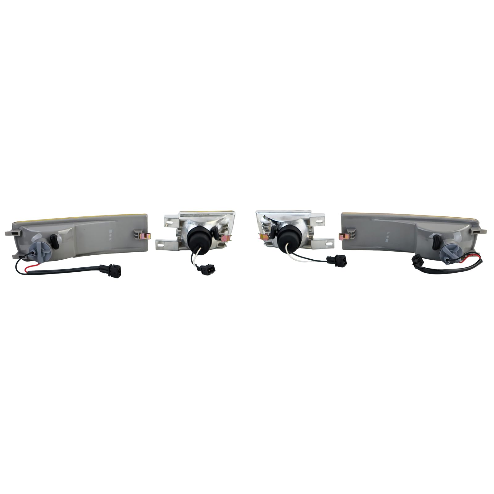 Klarglas Nebelscheinwerfer Set Gelb mit Blinker für VW Golf 3 91-97