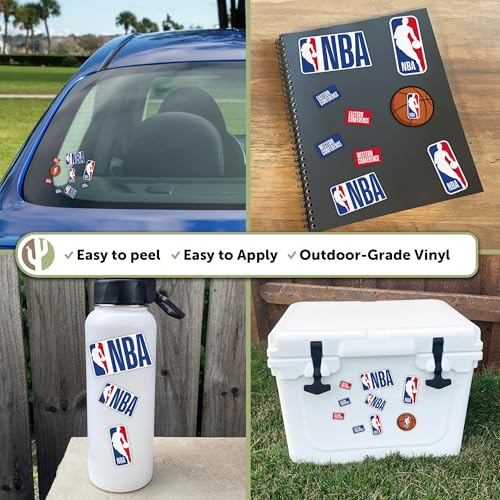 Autocollant vinyle Ligue NBA type 2-1 pour gourde et voiture - 3