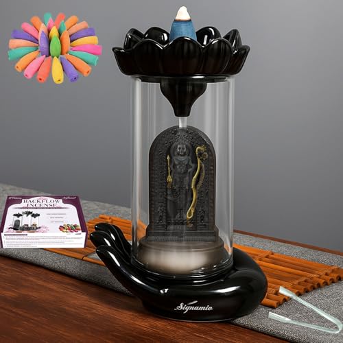 Signamio Ram Lalla Murti Ceramic Backflow Smoke Fountain - Hand
