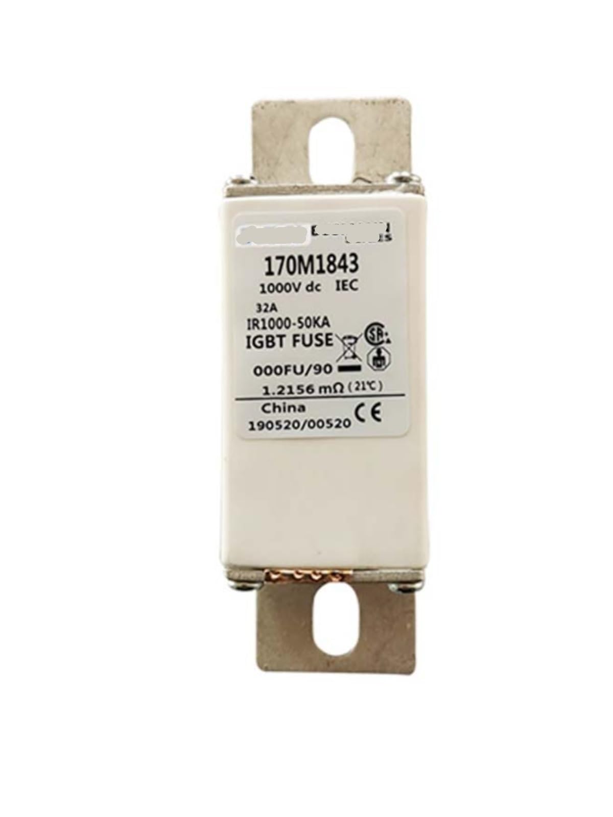 Fusible rapide 170M1843 MYRRHE pour emballage de composants électroniques