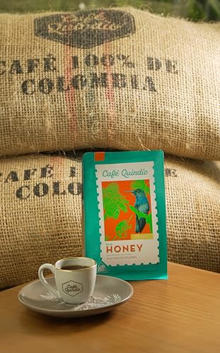 Image of Cafe Quindio Medium Roast 100% Colombian Excelso Whole Bean Arabica Coffee - Mild Honey Specialty Harvest - 8.8 Ounce (Pack of 1)
