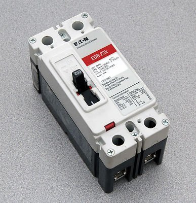 Eaton EDB2200 Industrial Thermal Circuit breaker 2 pole 240VAC 125VDC EDB 22K