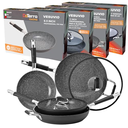 Set de 4 sartenes DaTerra Cucina cerámicas con wok miniatura 1