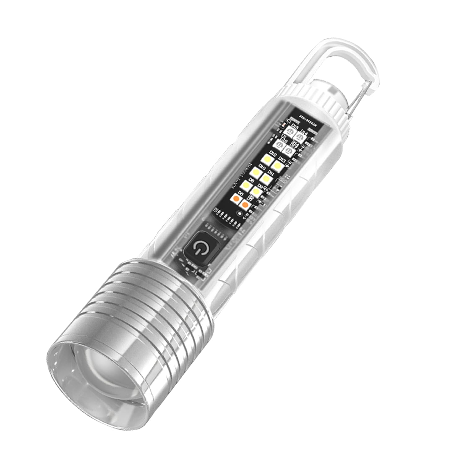 MODOAO LED Flashlight Strong Magnets USB Rechargeable Handheld Flashlights Portable Lights Telescopic Zoomable Camping Lantern