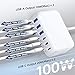 USB C Charger Block 100W GaN 6 Port Type USB C Charging Station Portable Travel Multi USB Desktop Charger 3 USB C 3 USB A Fast Charger for iPad iPhone 16 15 14 13 12 Pro Max Pixel Note Galaxy -White USB C Charger Block 100W GaN 6 Port Type USB C Charging Station Portable Travel Multi USB Desktop Charger 3 USB C 3 USB A Fast Charger for iPad iPhone 16 15 14 13 12 Pro Max Pixel Note Galaxy -White