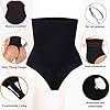 Hioffer 328 Women Waist Cincher Girdle Tummy Slimmer Sexy Thong Panty Shapewear Black