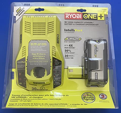 RYOBI - ONE+ 18V HIGH Performance Lithium-Ion 4.0 Ah Battery and Charger Starter Kit - PSK004