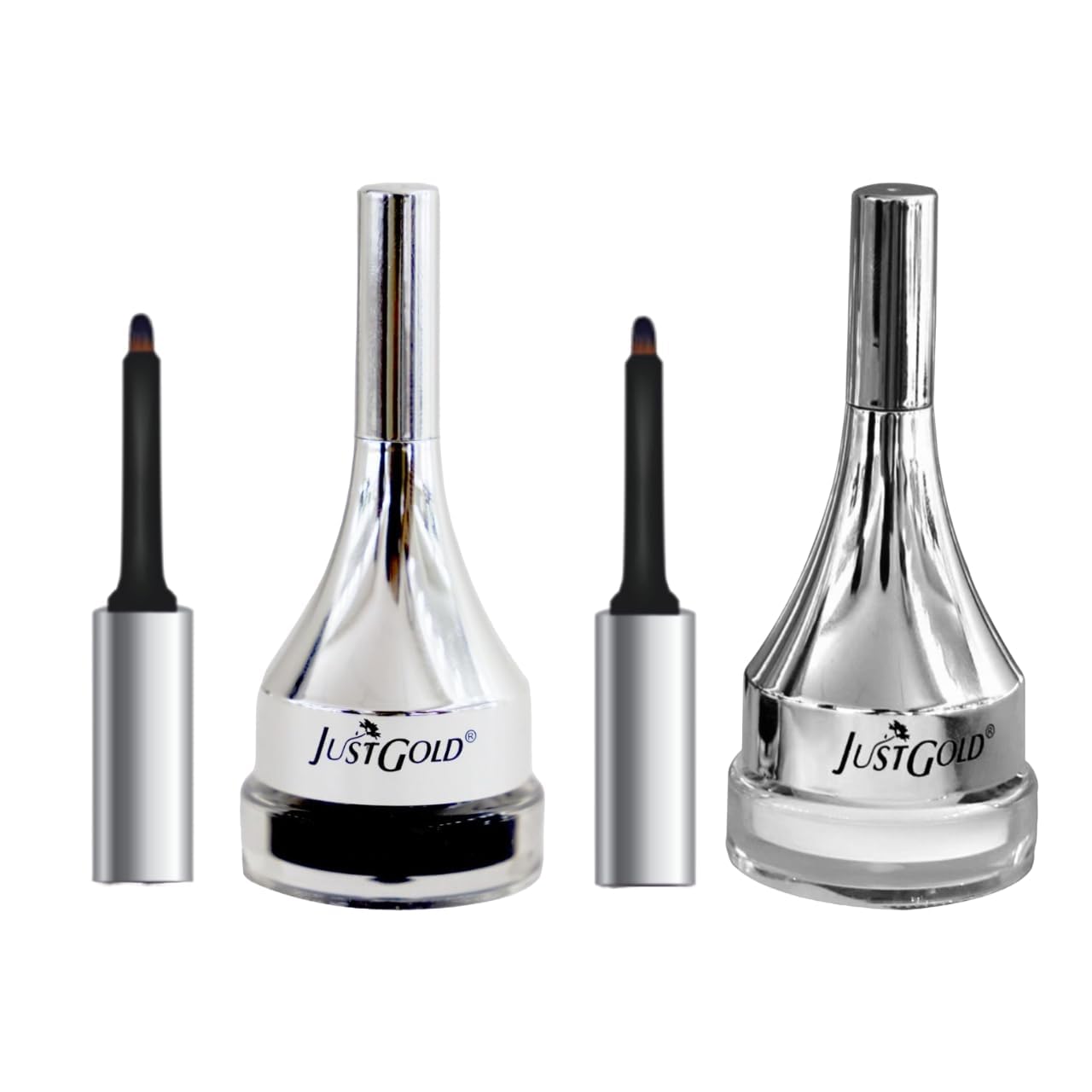BEMT Gel Eyeliner Smudge Proof Water Proof Long Lasting and Matte Finish Gel Eyeliner Black and White