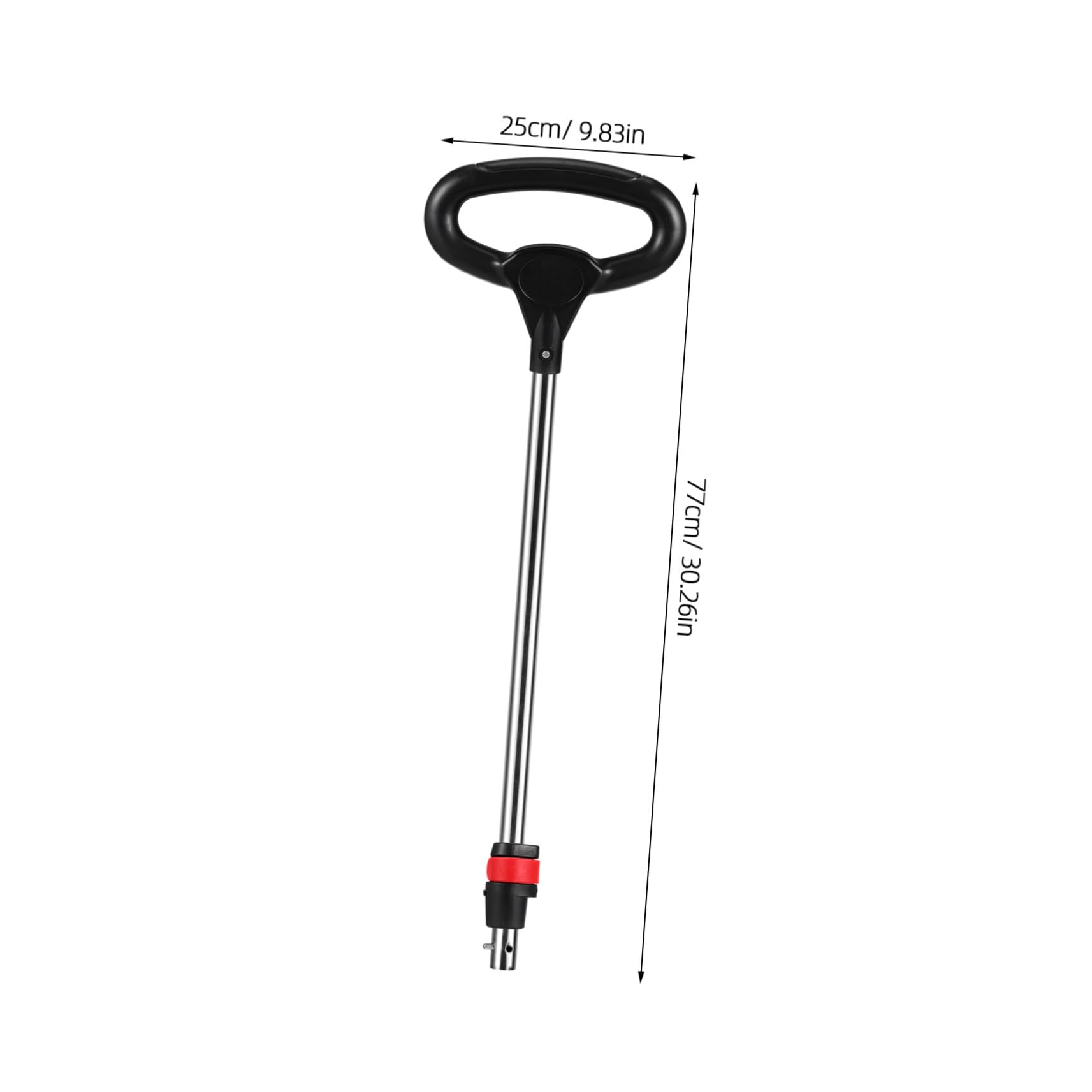 Maniglia Ricambio per Passeggino, Acciaio Inox e Plastica | Diametro di Montaggio 25mm, Sgancio Rapido, per Genitori, Design Ergonomico e Pratico