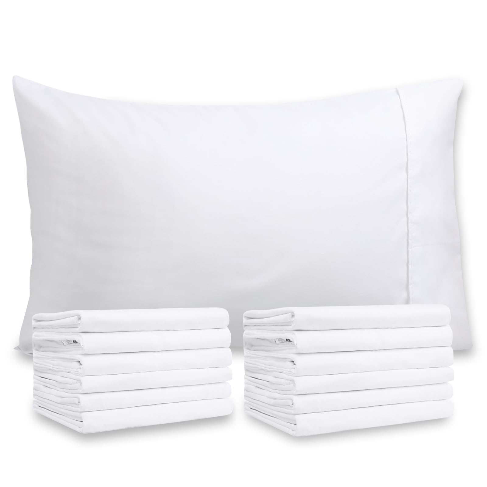 Utopia Bedding King Size Pillow Cases - 4 Pack, Envelope Closure, Soft Brushed Microfiber - Red