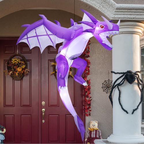 Aufblasbarer fliegender Halloween-Drache mit LEDs – Bild 5