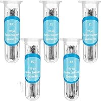 feedal 500 Stück Insektennadeln Vintage Schmucknadel Edelstahl Labor Käfer Exemplar für Schule Labor Entomologie Schmetterling Sammler 5 Größen