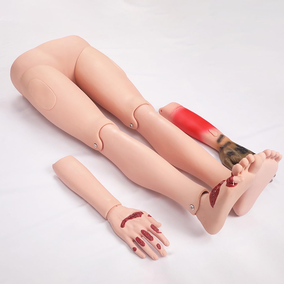Treningowy manekin opieki urazowej model anatomiczny do oparzeń hemostatyczny bandaż symulacja w pełni funkcjonalna praktyka opieki nad pacjentem
