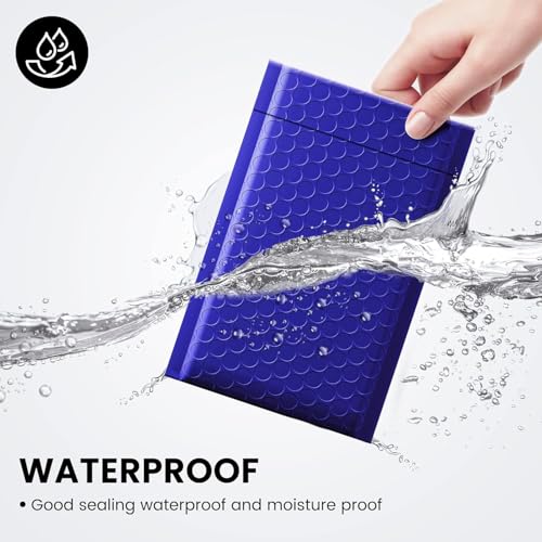 Image of Fuxury Bubble Mailers Bulk 800Pcs 4x8 inch Royal Blue Shipping Padded Envelopes