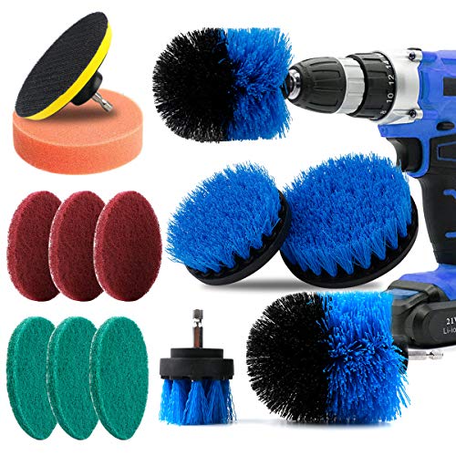 Fancywhoop Cepillo Taladro Eléctrico Brocha para Limpiar Baño Piso Azulejo Esquinas Cocina