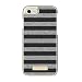 Kate Spade New York Wrap Glitter Stripe Case, iPhone 8, Black Saffiano/Silver Glitter