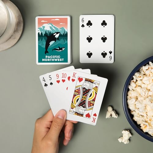 Lantern Press Pacific Northwest naipes poker 52 cartas miniatura 2