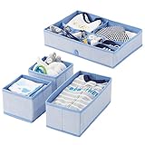 DIVERSE GRÖßEN: Die Organizer sind 26,7 cm x 34,9 cm x 8,9 cm, 29,2 cm x 14,0 cm x 10,2 cm bzw. je 14,0 cm x 14,0 cm x 10,2 cm groß und lassen sich in Schrank und Schubladen verstauen.