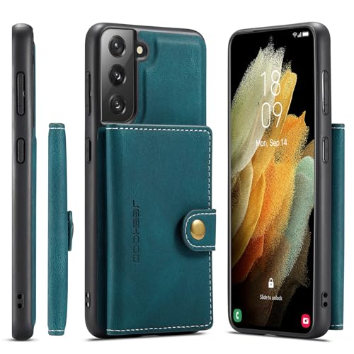 Étui portefeuille Samsung S21 FE antichoc et détachable compatible charge sans fil