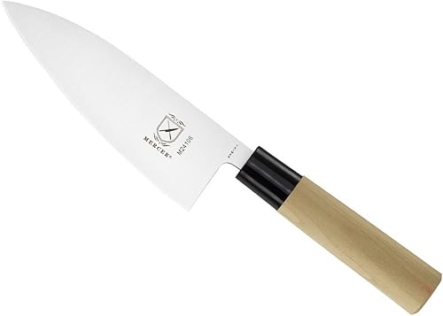 Mercer Culinary, colección asiática. Cuchillo rebanador., De madera