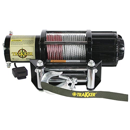 Keeper Electric Winch, 4,000 Lb. Single Line Pull, 12V Dc, Black #TOP7