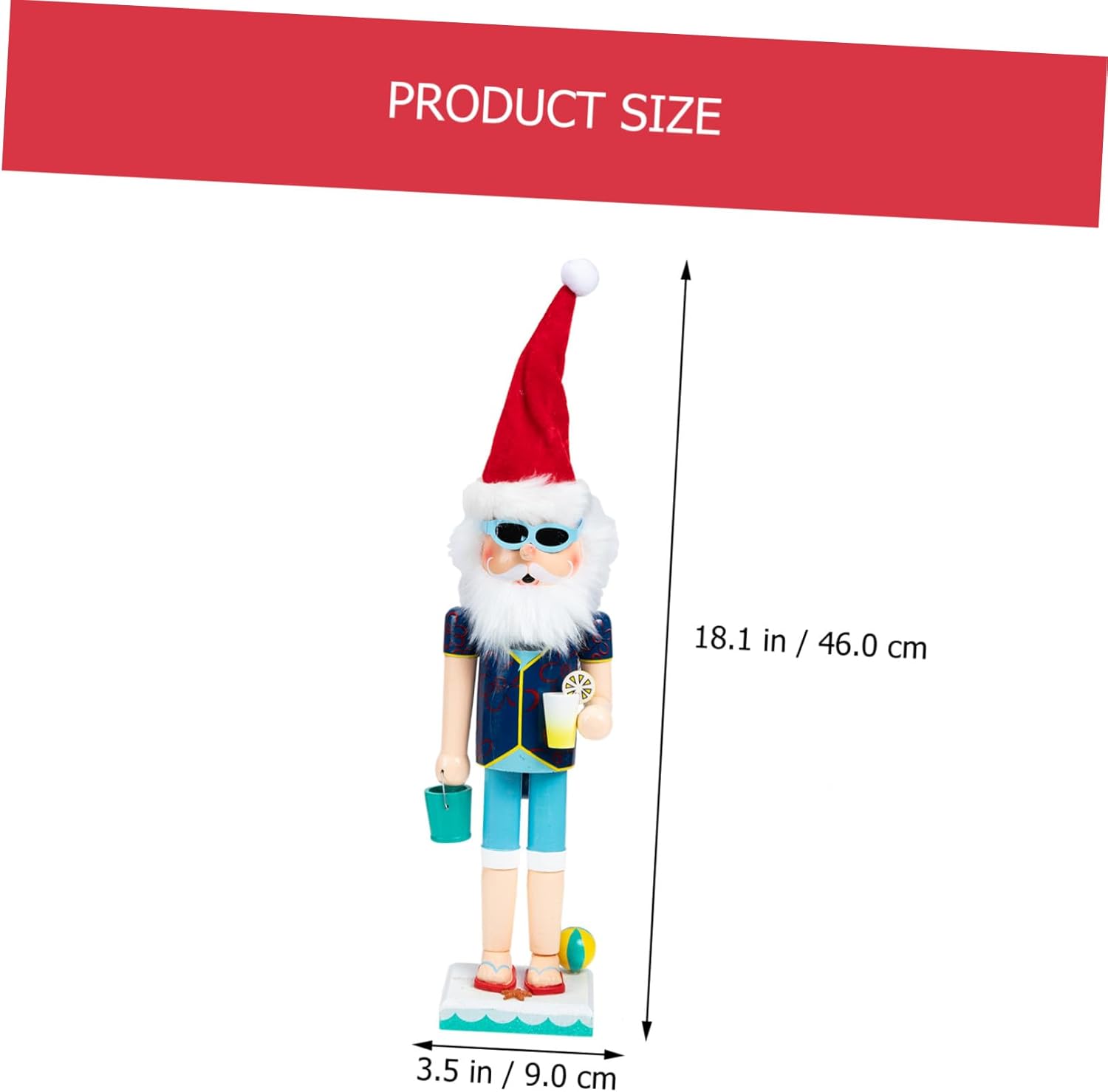 Christmas Nutcracker Figurine Blue Wooden Santa Ornament Decorative Xmas Tabletop Nutcracker Craft for Holiday Dining Decor and Festive Home Display