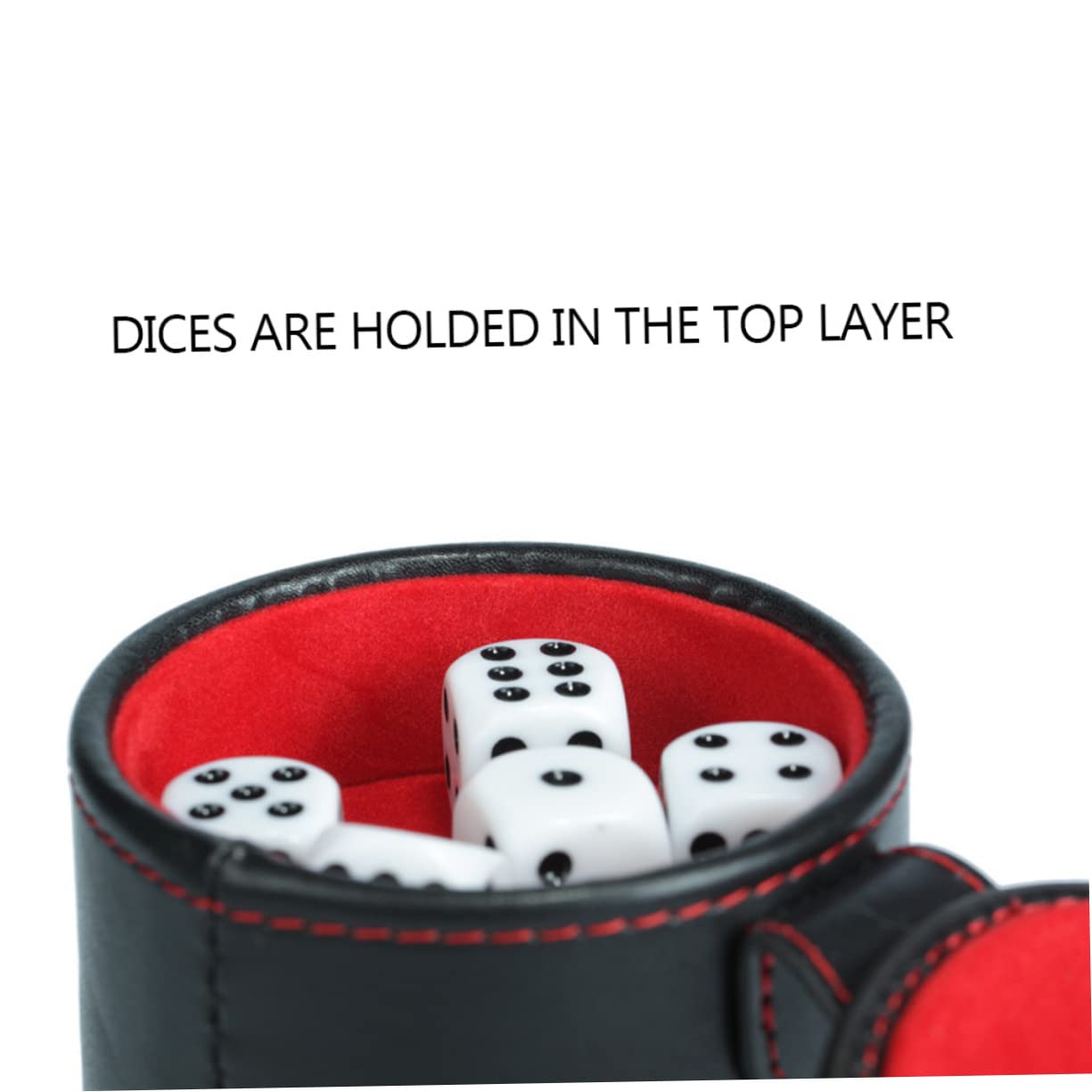 3sätze Pu-Leder Würfelbecher Mit Würfeln Doppelschichtiger Dice Cup Für Ktv Bar Und Brettspiele Leicht Und Kompakt Für Familienfeiern Und Unterhaltungen