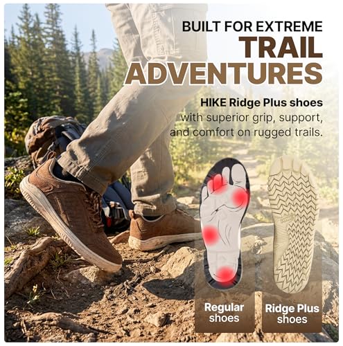 Hike Ridge Plus Barefoot Hiking Shoes, Zero-Drop Low-Cut Trail Shoes for Men & Women, Lightweight All-Terrain Walking Shoes for Natural Comfort by Hike Footwear - Used condition - Image 4