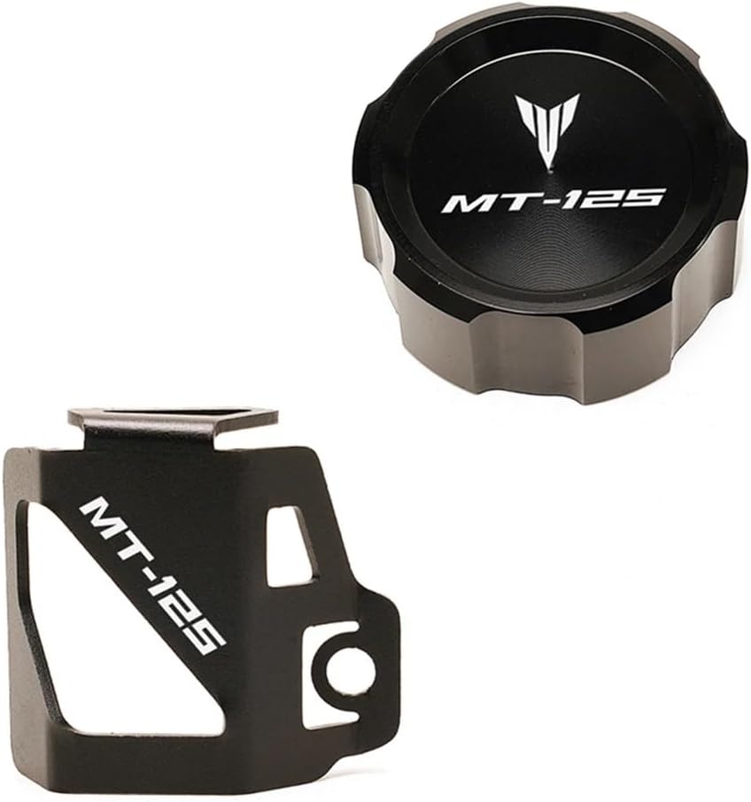 Motorcycle Oil Filler Caps, For MT125 Mt 125 MT-125 2008-2019 Motorcycle Rear Brake Fluid Reservoir Cover Cap & Guard Cover Protector, RBC Red