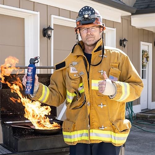 Dry Stop Fire Spray by Prepared Hero - 2 Pack - Portable Fire Extinguisher for Home, Car, Garage, Kitchen - Works on Electrical, Grease, Battery Fires & More - Compact, Easy to Use - Thumbnail 2