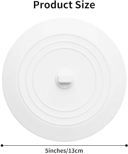 Miniatura 10 de Vaincre Tapón de drenaje de tina, tapón de drenaje de silicona de 5 pulgadas, tapón de drenaje de baño, tapón de drenaje de bañera, cubierta de