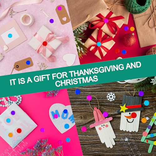 Prasacco 240Pcs Round False Nail Display Tips Clear Nail Art Color Display Chart with Adhesive Sticker Nail Display Card Sticks Nail Color Swatches for Nail Polish Training Practicing Color Displaying - Image 6