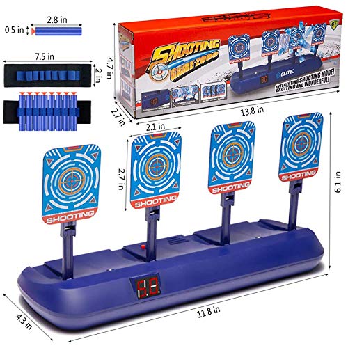 SWEMNED Digital Shooting Targets for Nerf Guns Practice Toy, Electronic Scoring 4 Targets Auto Reset, Ideal Christmas Fun Toys for Age 5,6,7,8,9,10,11,12+ Year Old Kids /Boys /Girls - Thumbnail 4