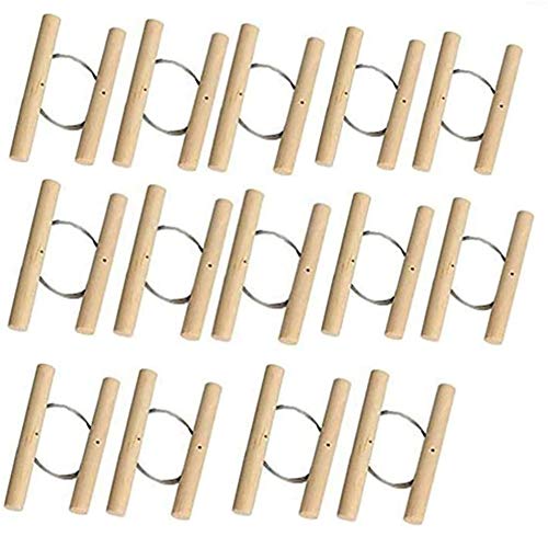 Ioffersuper 12Pcs Wire Clay Cutter with Wood Handle Easy to Use Steel Wire Cutting Tools for Cheese Plasticine Dough Mud Line Pottery Clay Ceramic Art Sculpture Cutting Cutting Pottery Tools Supplies