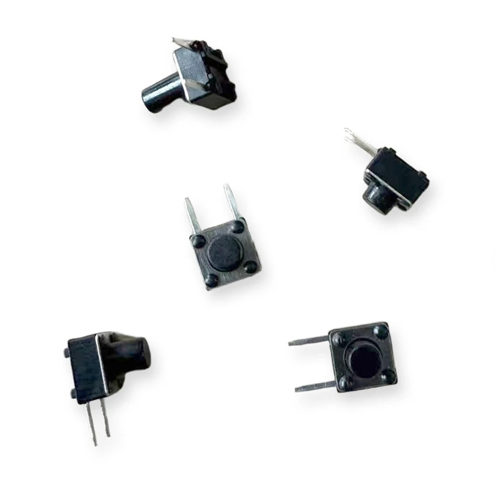 50 sztuk 6 x 6 (strona 2-pinowa) przełącznik dotykowy 6 x 6 x 4,3/4,5/5/5,3/5,5/6/7/8/9/10 mm DC12V/50mA typ poziomy miedziane stopy przełącznik przyciskowy mikrofon(K075i004-9.0)