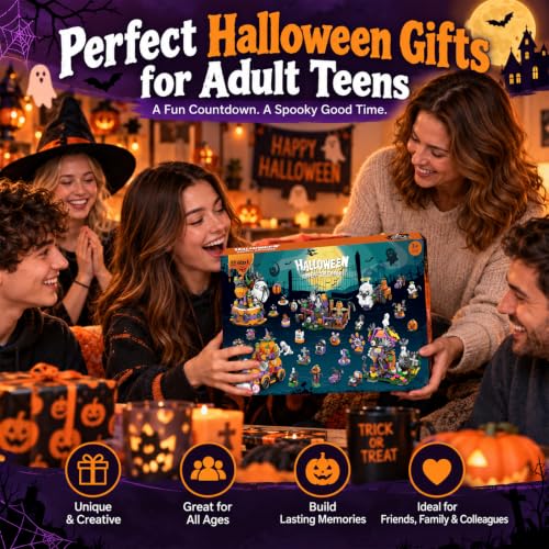 Halloween Advent Calendar for Adult Kids with 6 in 1 Building Blocks - image 7