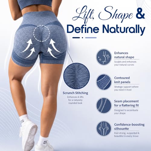 Image of Shoppy Villa Women's Yoga Shorts Spandex|Shapewear Shorts for Women |High Waisted Booty Scrunch Shorts| Workout Shorts for Women